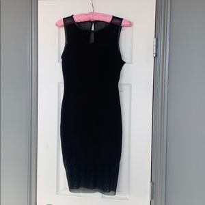 Black mesh dress